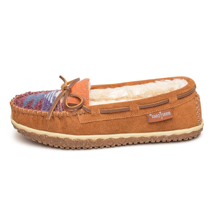 Amazon.com | Minnetonka Womens Tilia Moccasin, Brown Multi